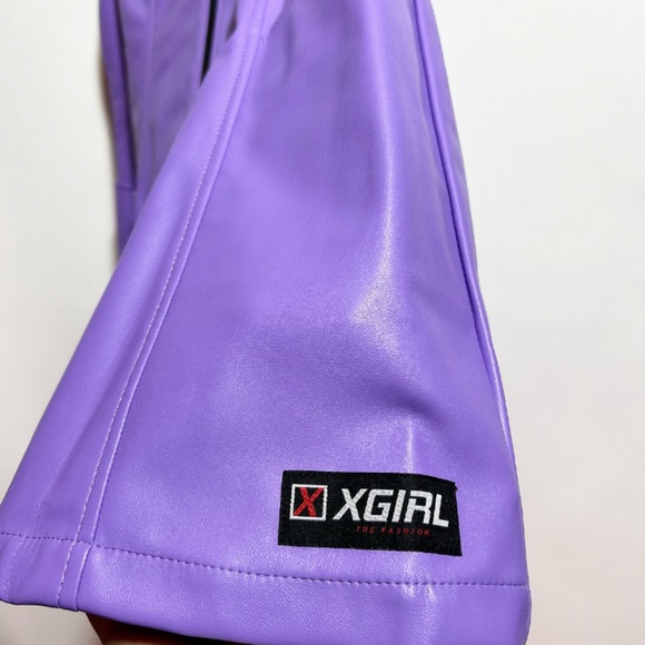 💜💜💜 X- Girl Dolls Kill faux leather purple jumper dress - Picture 2 of 5